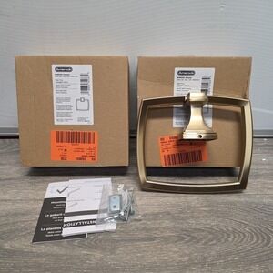 2 Pack, Amerock Revitalize 7-1/8" Wall Mounted Towel Ring - Champagne Bronze